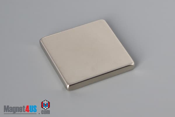 1" x 1" x 1/8" N52 Neodymium Block Magnet - photo 2