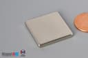 1" x 1" x 1/8" N52 Neodymium Block Magnet - photo 3