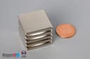1" x 1" x 1/8" N52 Neodymium Block Magnet - photo 5