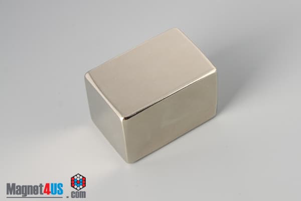 1" x 1" x 1 1/2" N45 Neodymium Block Magnet - photo 2