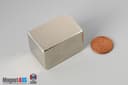1" x 1" x 1 1/2" N45 Neodymium Block Magnet - photo 1
