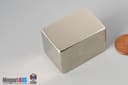 1" x 1" x 1 1/2" N45 Neodymium Block Magnet - photo 3