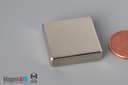 1" x 1" x 1/4" N52 Neodymium Block Magnet - photo 3