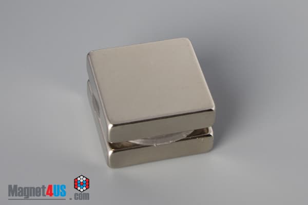1" x 1" x 1/4" N52 Neodymium Block Magnet - photo 4