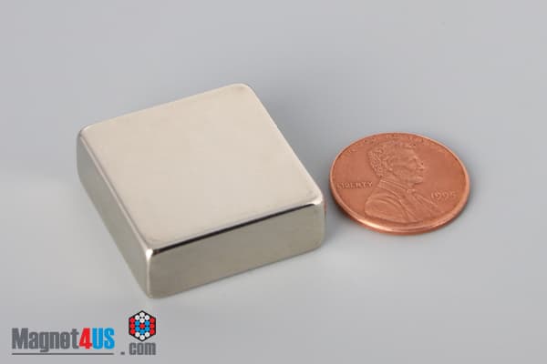 1" x 1" x 3/8" N52 Neodymium Block Magnet