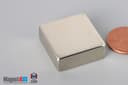 1" x 1" x 3/8" N52 Neodymium Block Magnet - photo 3