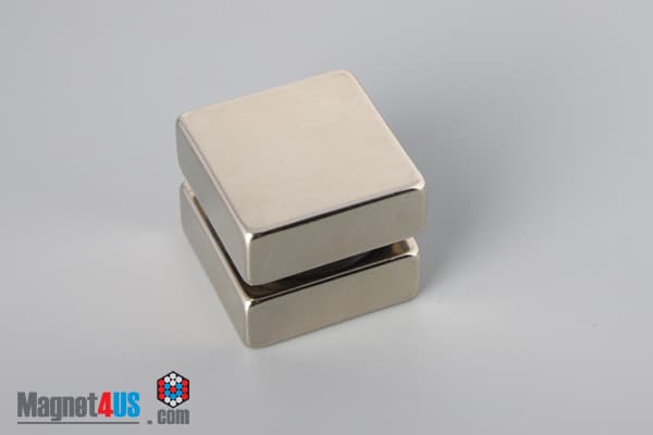 1" x 1" x 3/8" N52 Neodymium Block Magnet - photo 4
