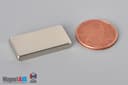 1" x 1/8" x 1/2" N45 Neodymium Block Magnet - photo 1