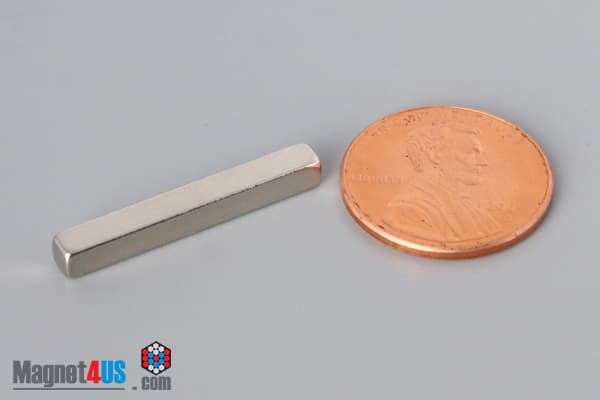1" x 1/8" x 1/8" N52 Neodymium Block Magnet - photo 1