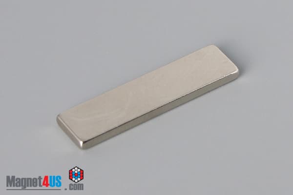 1" x 1/4" x 1/16" N40 Neodymium Block Magnet - photo 2