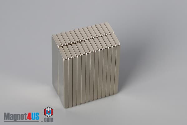 1" x 1/4" x 1/16" N40 Neodymium Block Magnet - photo 4