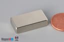 1" x 1/4" x 1/2" N45 Neodymium Block Magnet - photo 3