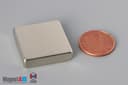 1" x 1/4" x 1" N45 Neodymium Block Magnet - photo 1