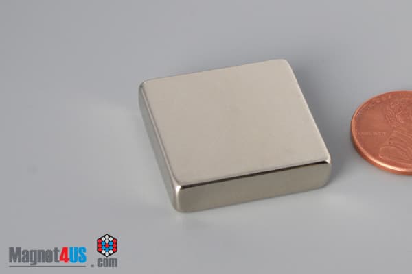 1" x 1/4" x 1" N45 Neodymium Block Magnet - photo 3