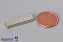 1" x 1/4" x 1/8" N40 Neodymium Block Magnet - photo 1