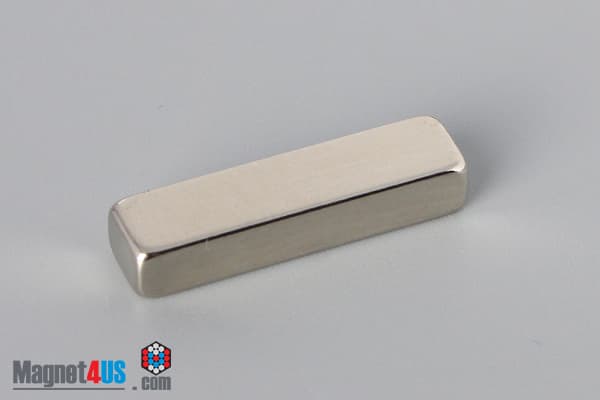 1" x 1/4" x 3/16" N45 Neodymium Block Magnet - photo 2