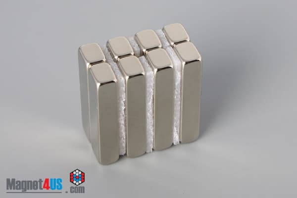 1" x 1/4" x 3/16" N45 Neodymium Block Magnet - photo 4