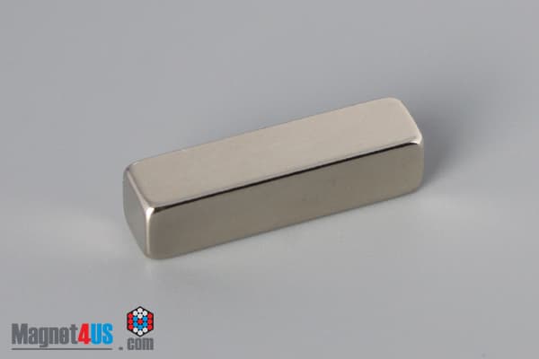 1" x 1/4" x 1/4" N40 Neodymium Block Magnet - photo 2