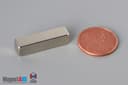 1" x 1/4" x 1/4" N40 Neodymium Block Magnet - photo 1