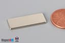 1" x 3/8" x 1/16" N40 Neodymium Block Magnet - photo 3