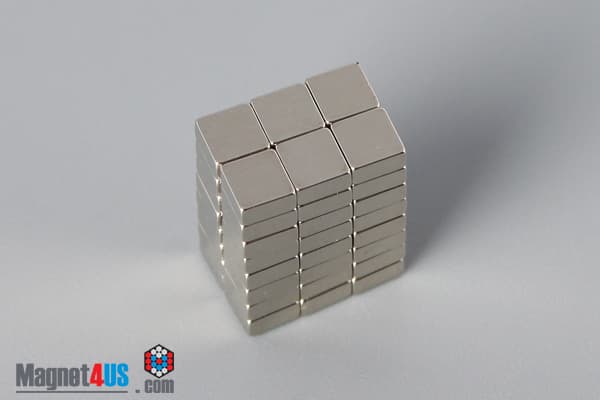1/8" x 1/8" x 1/16" N40 Neodymium Block Magnet - photo 4