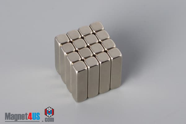 1/8" x 1/8" x 1/2" N45 Neodymium Block Magnet - photo 4