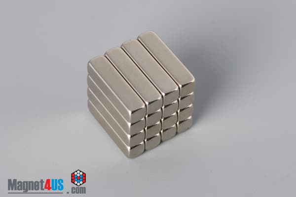 1/8" x 1/8" x 1/2" N45 Neodymium Block Magnet - photo 5