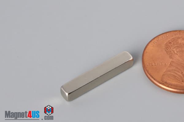 1/8" x 1/8" x 3/4" N45 Neodymium Block Magnet - photo 3