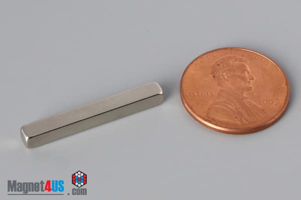 1/8" x 1/8" x 1" N45 Neodymium Block Magnet - photo 1