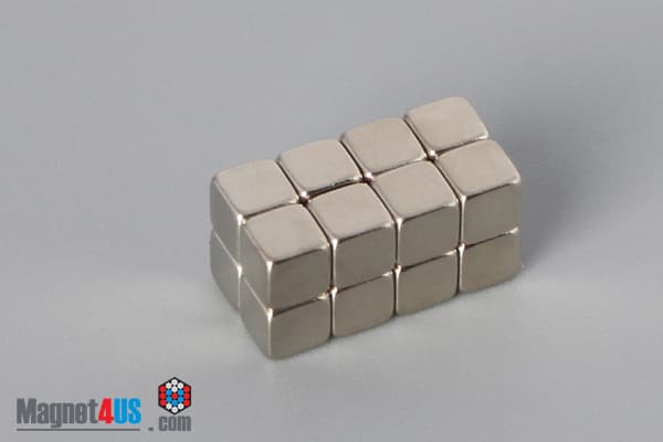 1/8" x 1/8" x 1/8" N52 Neodymium Block Magnet - photo 4