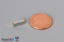 1/8" x 1/8" x 3/8" N52 Neodymium Block Magnet - photo 1