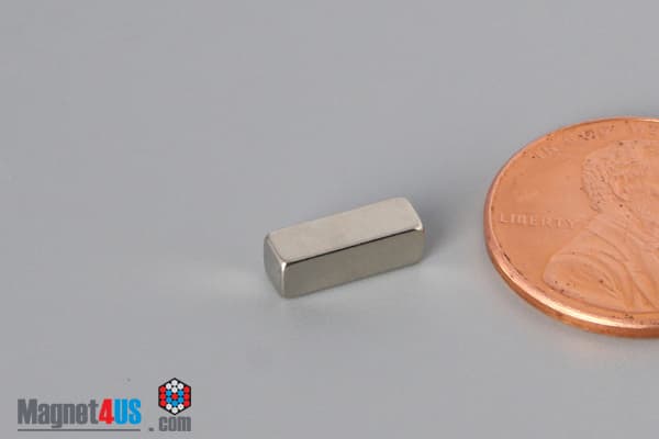 1/8" x 1/8" x 3/8" N52 Neodymium Block Magnet - photo 3
