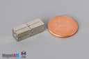 1/8" x 1/8" x 3/8" N52 Neodymium Block Magnet - photo 5