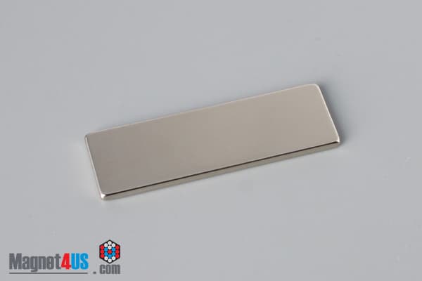 1 1/2" x 1/2" x 1/16" N40 Neodymium Block Magnet - photo 2