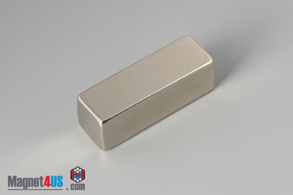 1 1/2" x 1/2" x 1/2" N45 Neodymium Block Magnet - photo 2