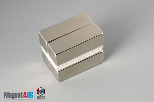 1 1/2" x 1/2" x 1/2" N45 Neodymium Block Magnet - photo 4