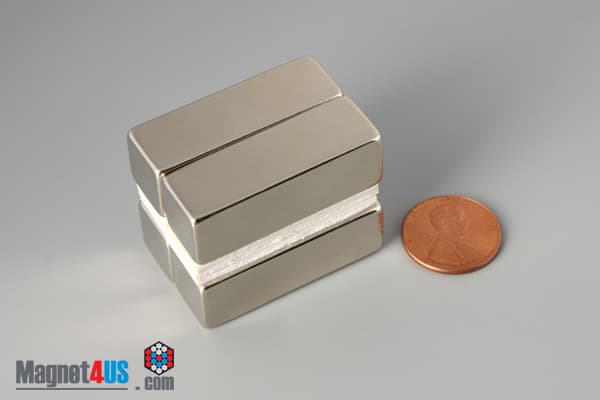 1 1/2" x 1/2" x 1/2" N45 Neodymium Block Magnet - photo 5
