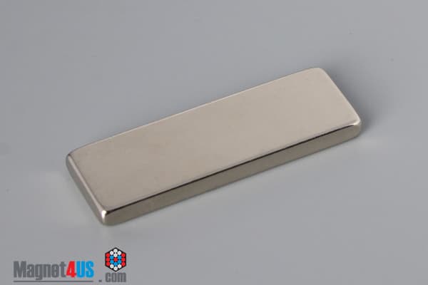 1 1/2" x 1/2" x 1/8" N52 Neodymium Block Magnet - photo 2