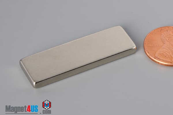 1 1/2" x 1/2" x 1/8" N52 Neodymium Block Magnet - photo 3