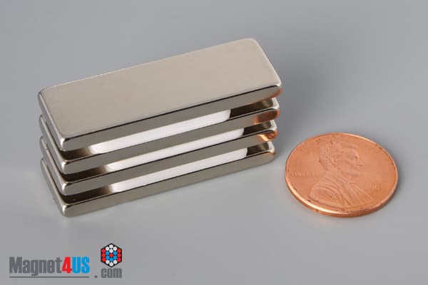 1 1/2" x 1/2" x 1/8" N52 Neodymium Block Magnet - photo 5