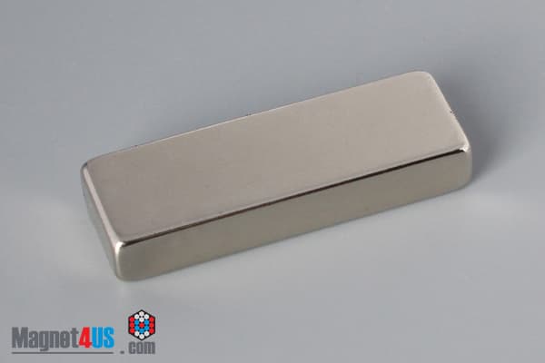1 1/2" x 1/2" x 1/4" N45 Neodymium Block Magnet - photo 2