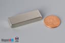 1 1/2" x 1/2" x 1/4" N45 Neodymium Block Magnet - photo 1