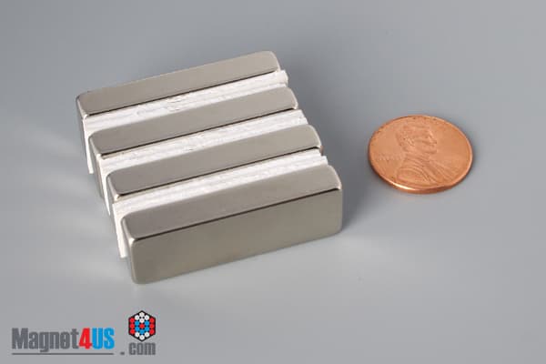 1 1/2" x 1/2" x 1/4" N45 Neodymium Block Magnet - photo 5