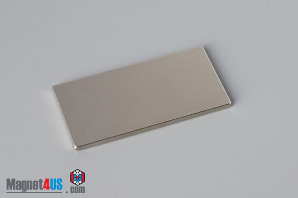 1 1/2" x 3/4" x 1/16" N45 Neodymium Block Magnet - photo 2