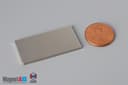 1 1/2" x 3/4" x 1/16" N45 Neodymium Block Magnet - photo 1