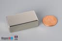 1 1/2" x 3/4" x 1/2" N45 Neodymium Block Magnet - photo 1