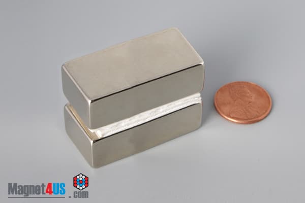 1 1/2" x 3/4" x 1/2" N45 Neodymium Block Magnet - photo 5