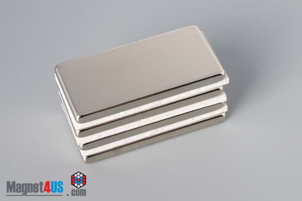 1 1/2" x 3/4" x 1/8" N45 Neodymium Block Magnet - photo 4