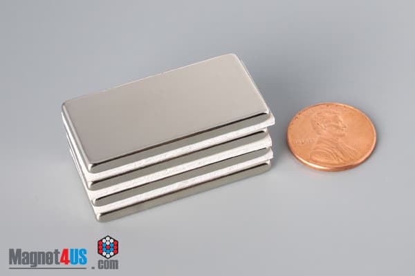 1 1/2" x 3/4" x 1/8" N45 Neodymium Block Magnet - photo 5