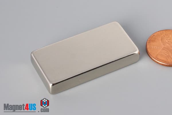 1 1/2" x 3/4" x 1/4" N52 Neodymium Block Magnet - photo 3